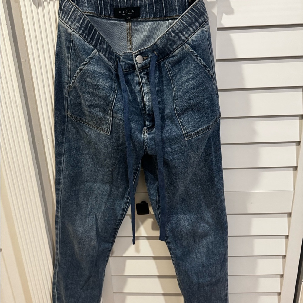 Risen Women's Blue Denim Joggers
